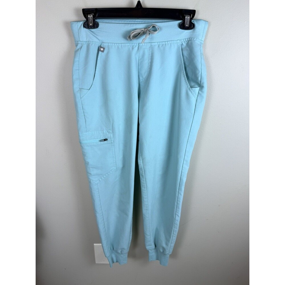 Figs Zamora Jogger Scrub Pants Sky Blue Nurse XS Petite